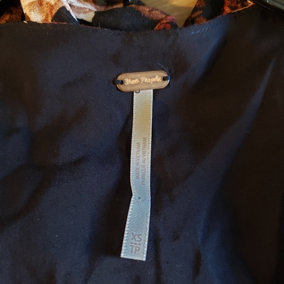 Free people rows of roses maxi dress in black combo size XS - Picture 14 of 16